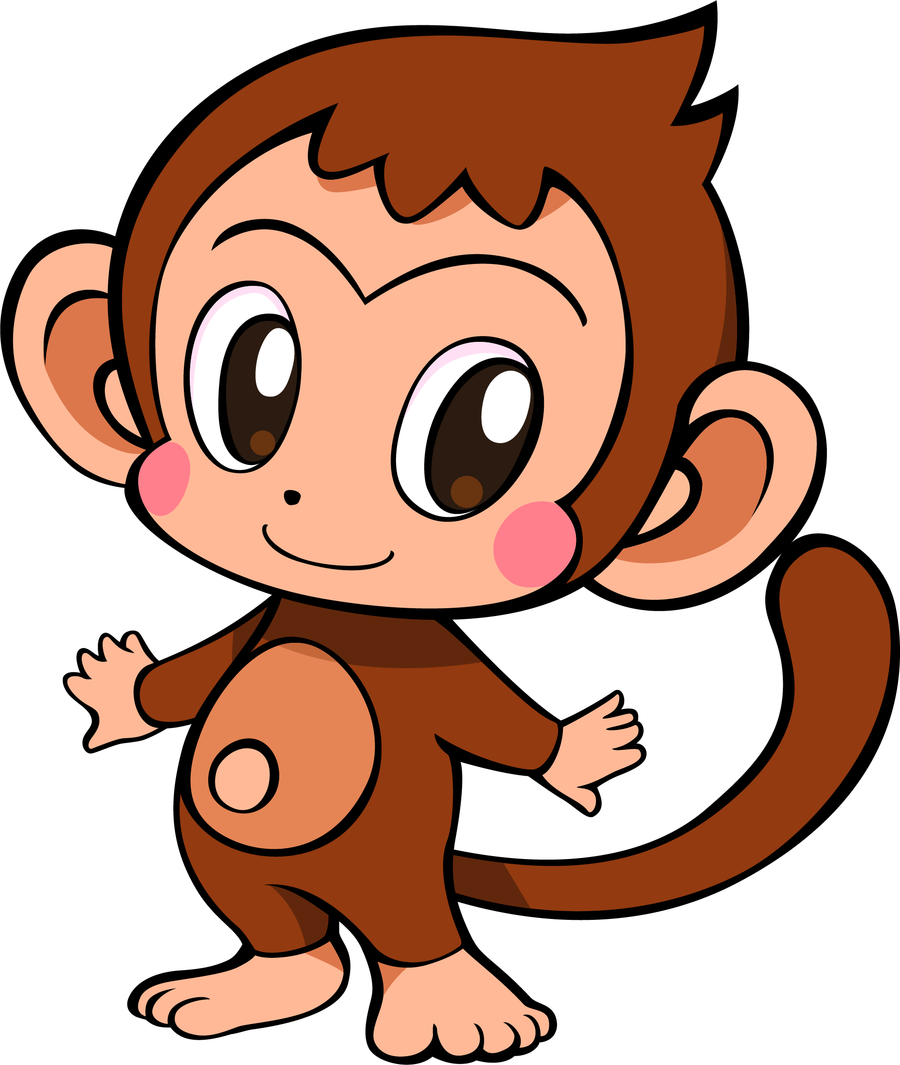 ポイント 02 さるイラスト