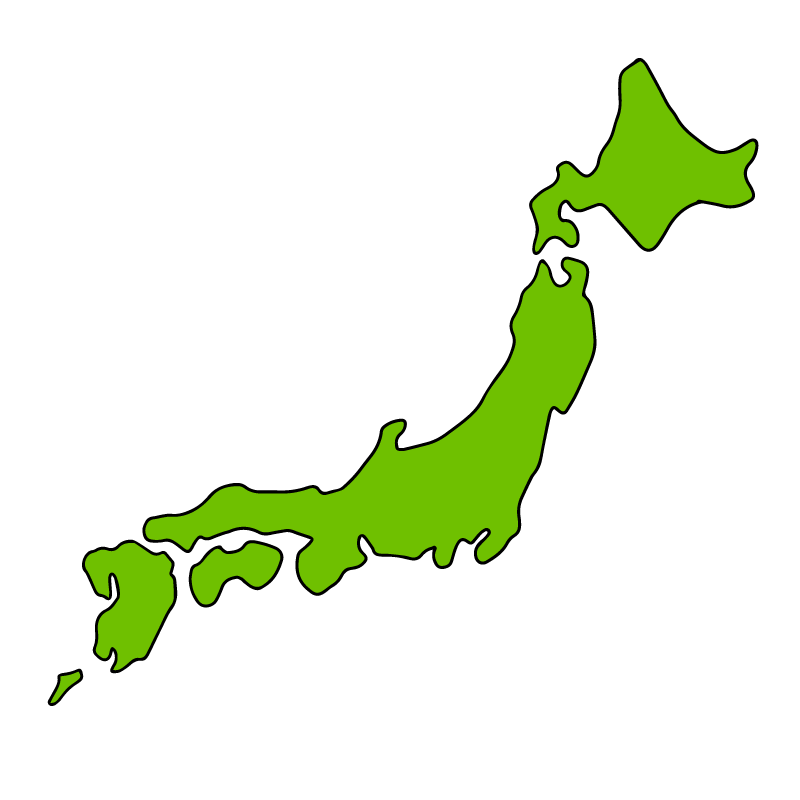 日本地図イラスト